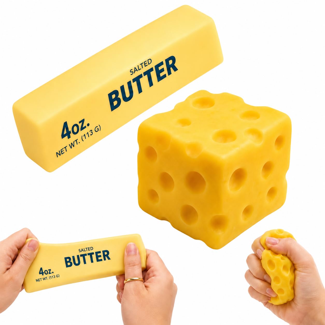 Butter & Cheese Squishy Toys